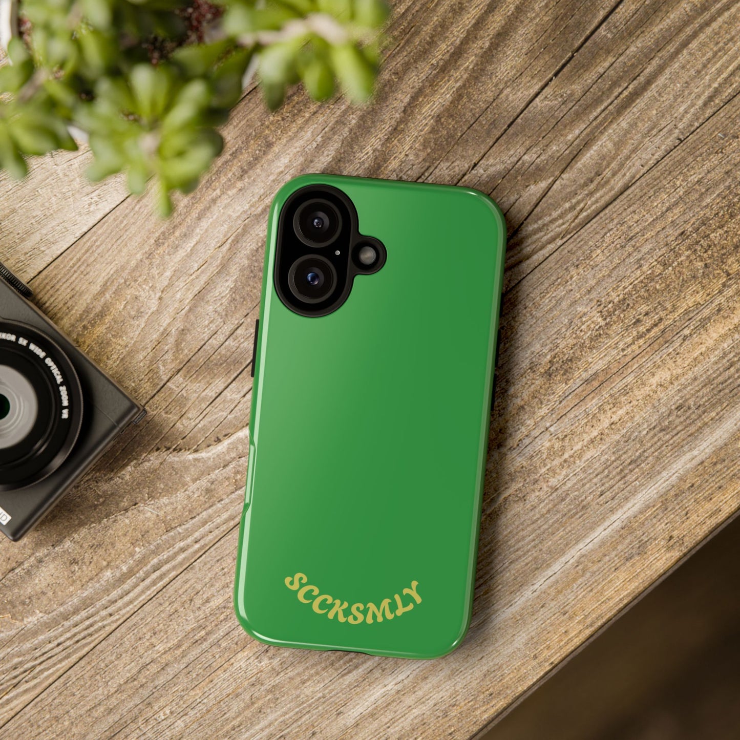 SOLID Green Grin Tough Case for Apple