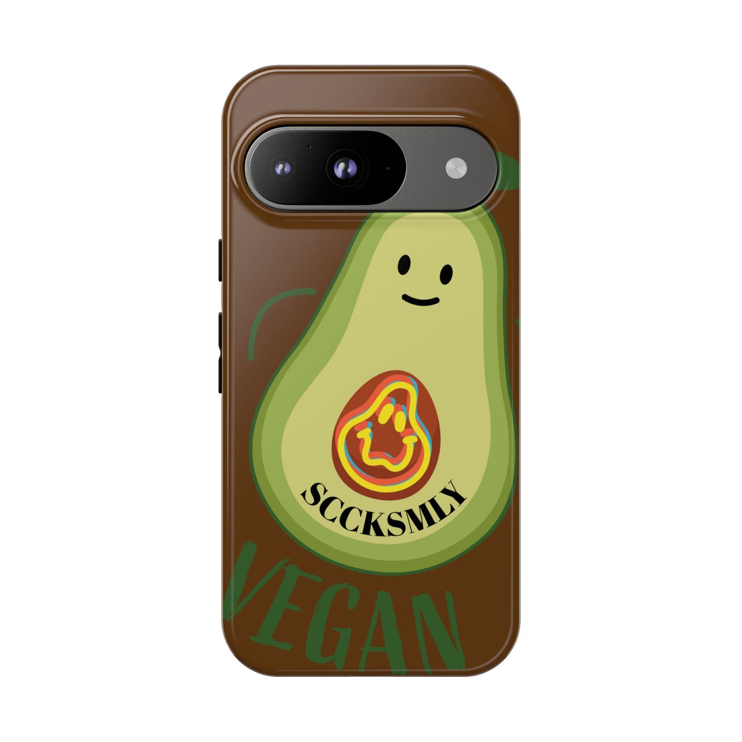 Playful Vegan Avocado Phone Case for Google Pixel