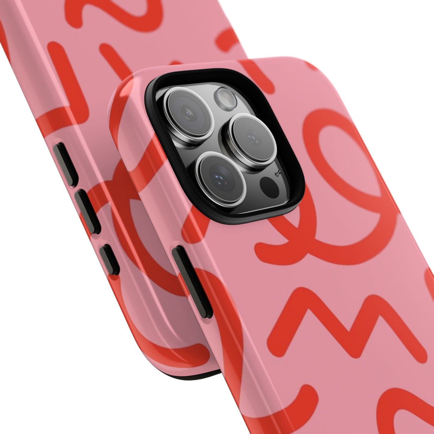 Red Candy Swirls Tough Case for Apple