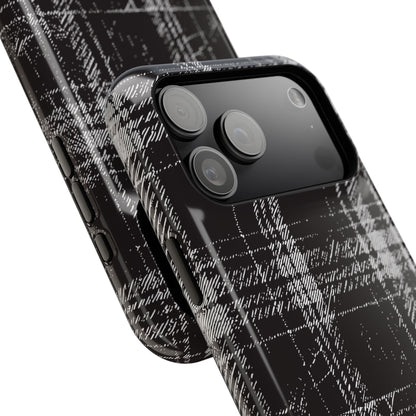 Smoky Grungy Plaid Phone Case for Apple
