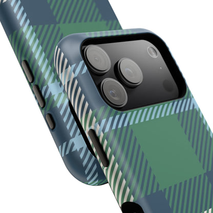Earth and Sky Plaid Phone Case for Apple