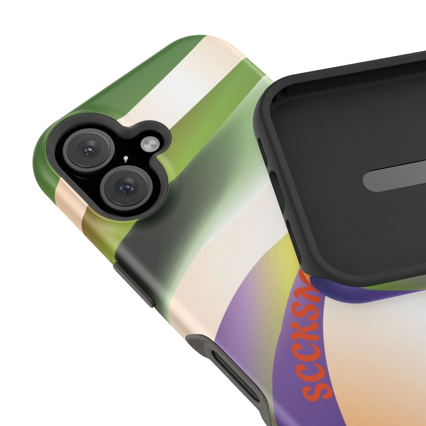 Green Waves Phone Case for Apple