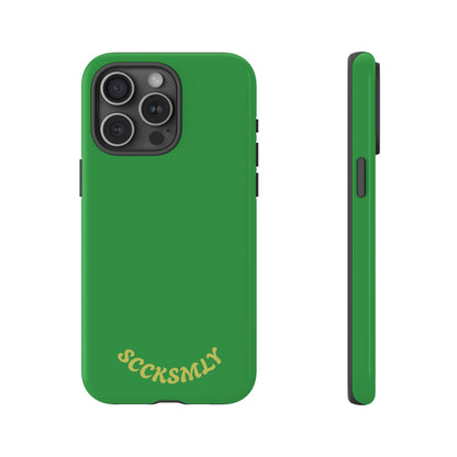 SOLID Green Grin Tough Case for Apple