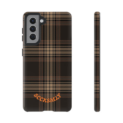 Brown Bread Plaid Tough Phone Case Samsung