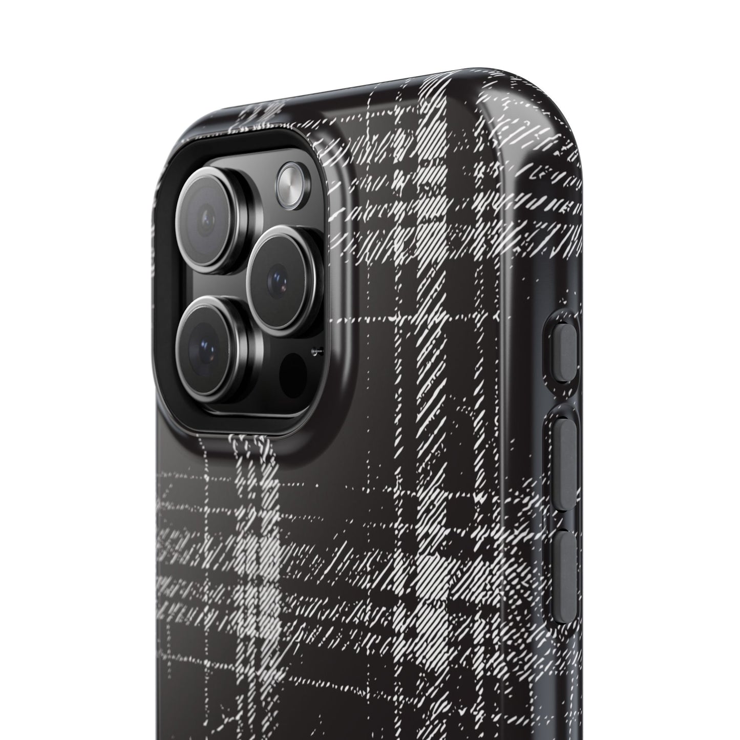 Smoky Grungy Plaid Phone Case for Apple
