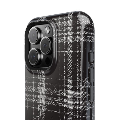 Smoky Grungy Plaid Phone Case for Apple