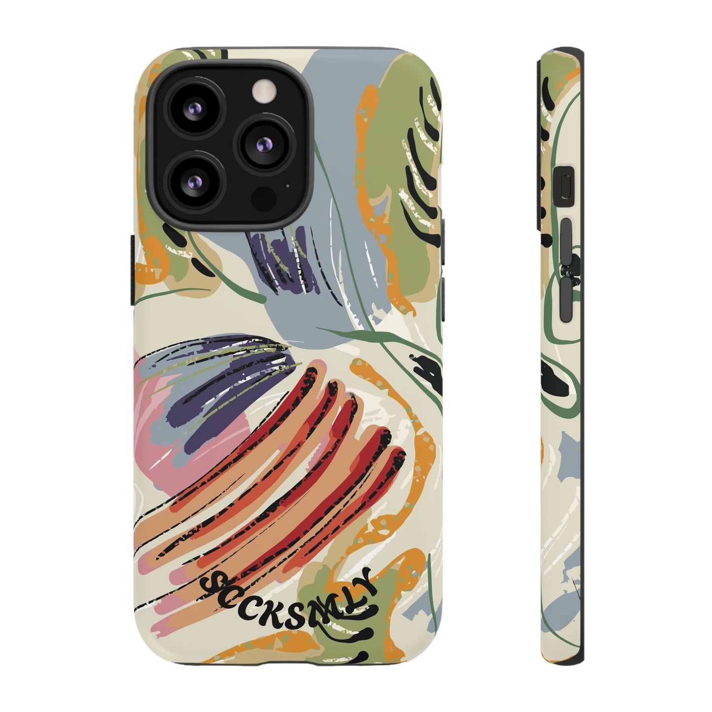 Botanical Strokes Palette Tough Phone Case for Apple