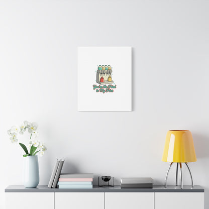You’re the Fried to My Fries Canvas | Retro Diner Matchbook, Pantry Label Art