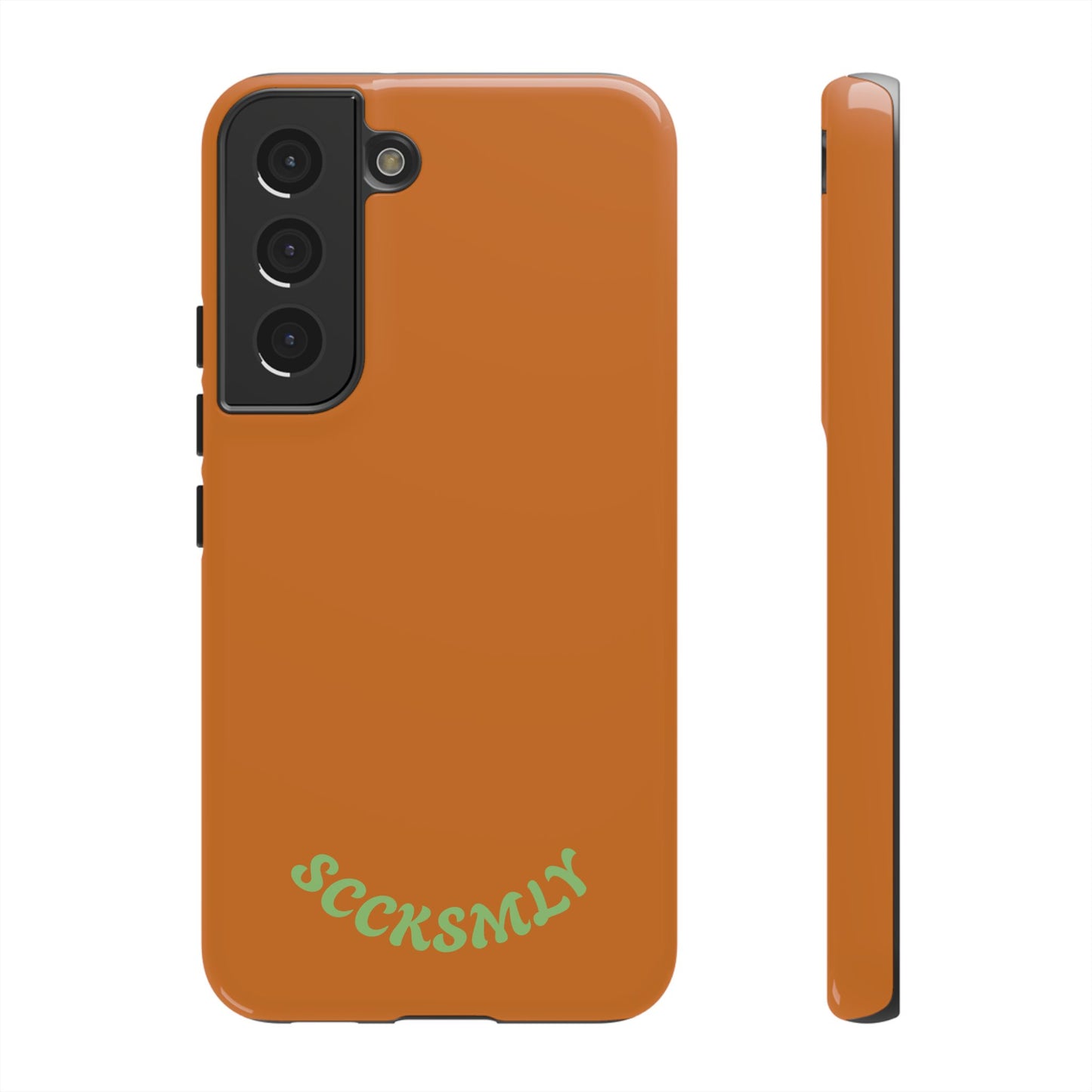 SOLID Terracotta Coal Tough Case for Samsung