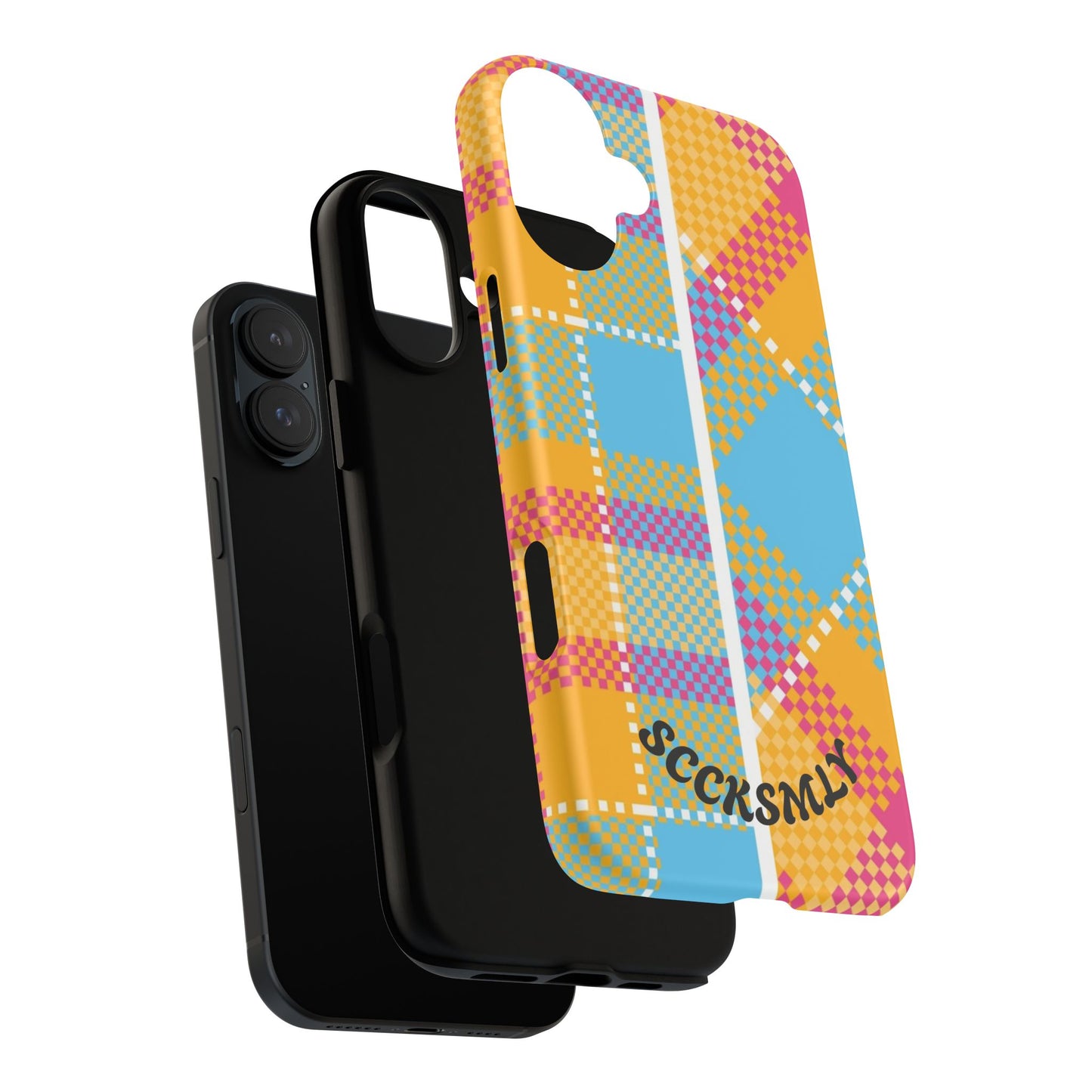 Pattern Punch Phone Case for Apple