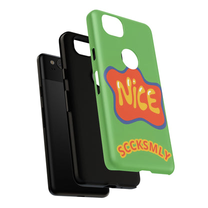 Green "NICE" Tough Phone Case for Google Pixel