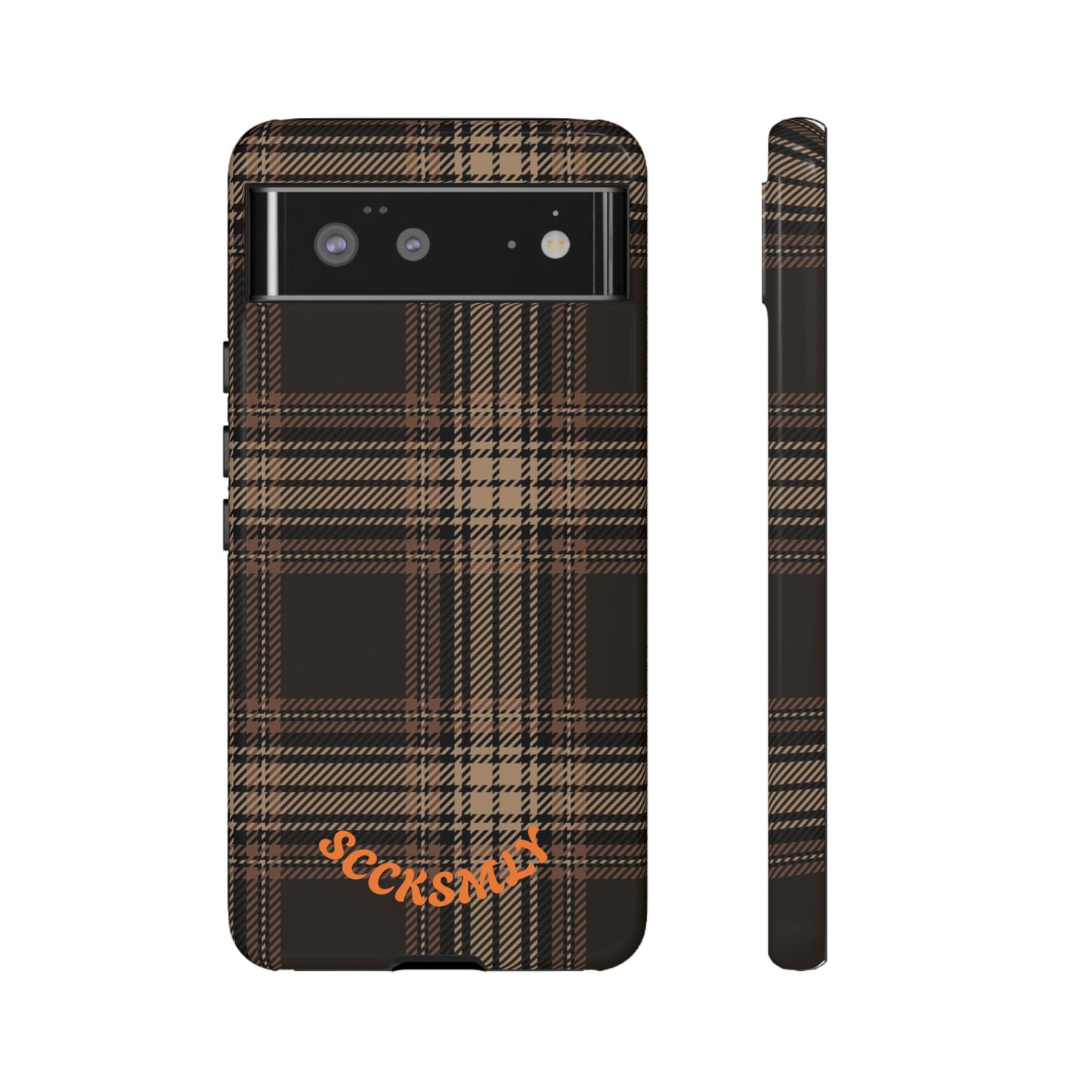 Brown Bread Plaid Tough Phone Case for Google Pixel