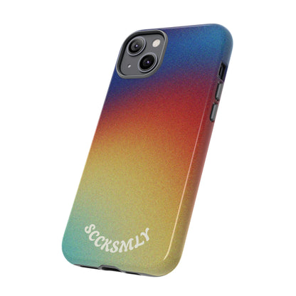 Faded Sunset Aura Tough Phone Case for Apple