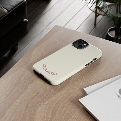 Sweet Oat Milk Tough Phone Case for Apple