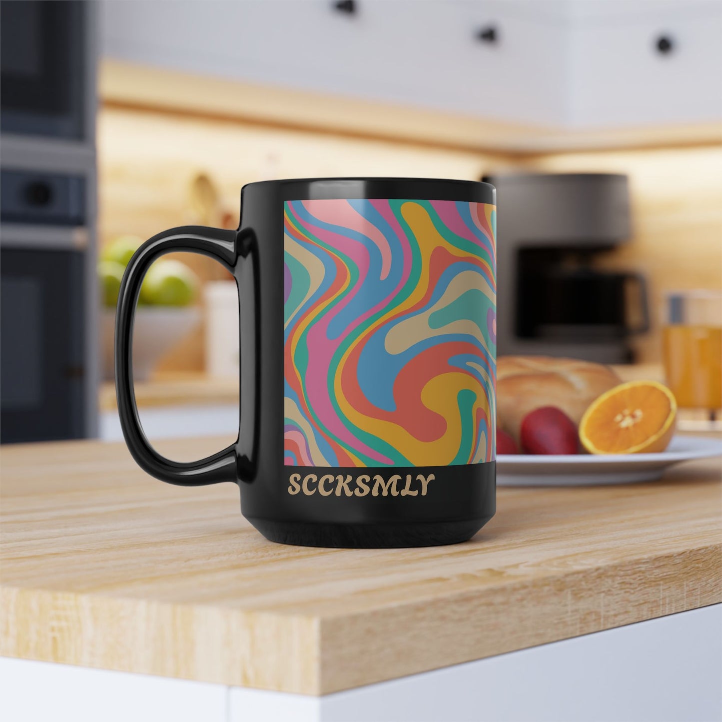 Mug Shobert Swirl 15oz — Black