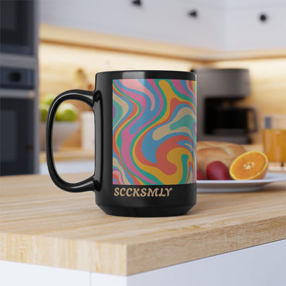 Mug Shobert Swirl 15oz — Black