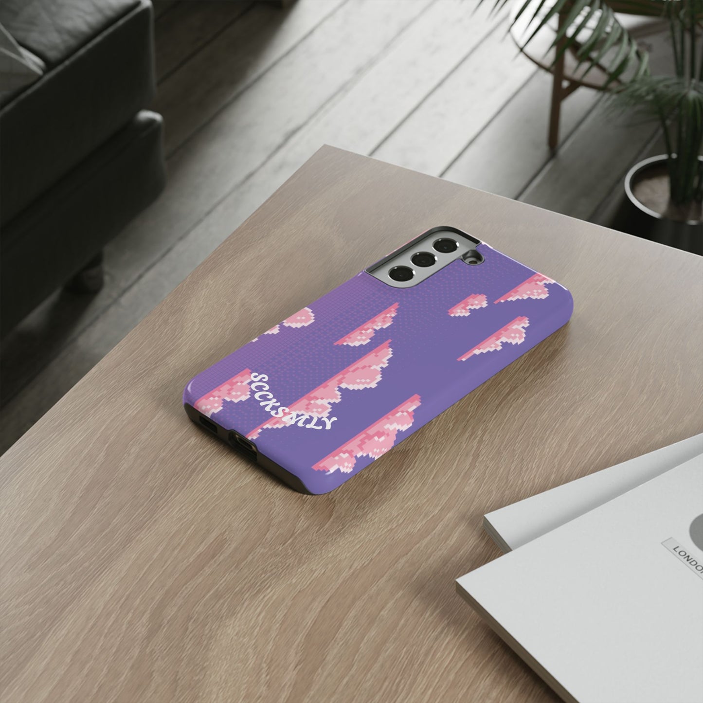 Purple Cotton Candy Sky Tough Phone Case for Samsung