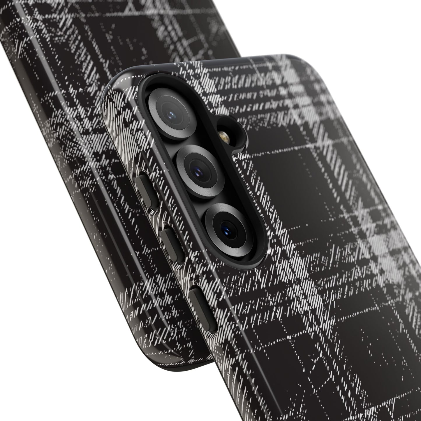 Smoky Grungy Plaid Phone Case for Samsung