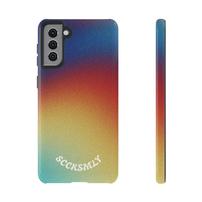 Faded Sunset Aura Tough Phone Case for Samsung