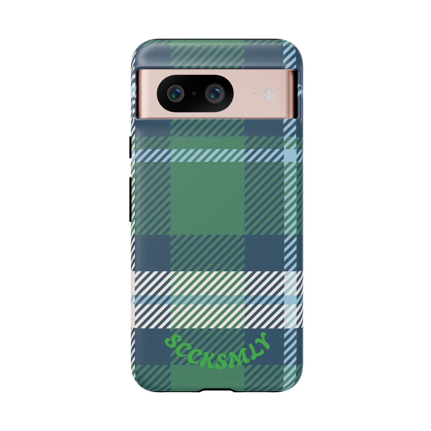 Earth and Sky Plaid Tough Phone Case for Google Pixel