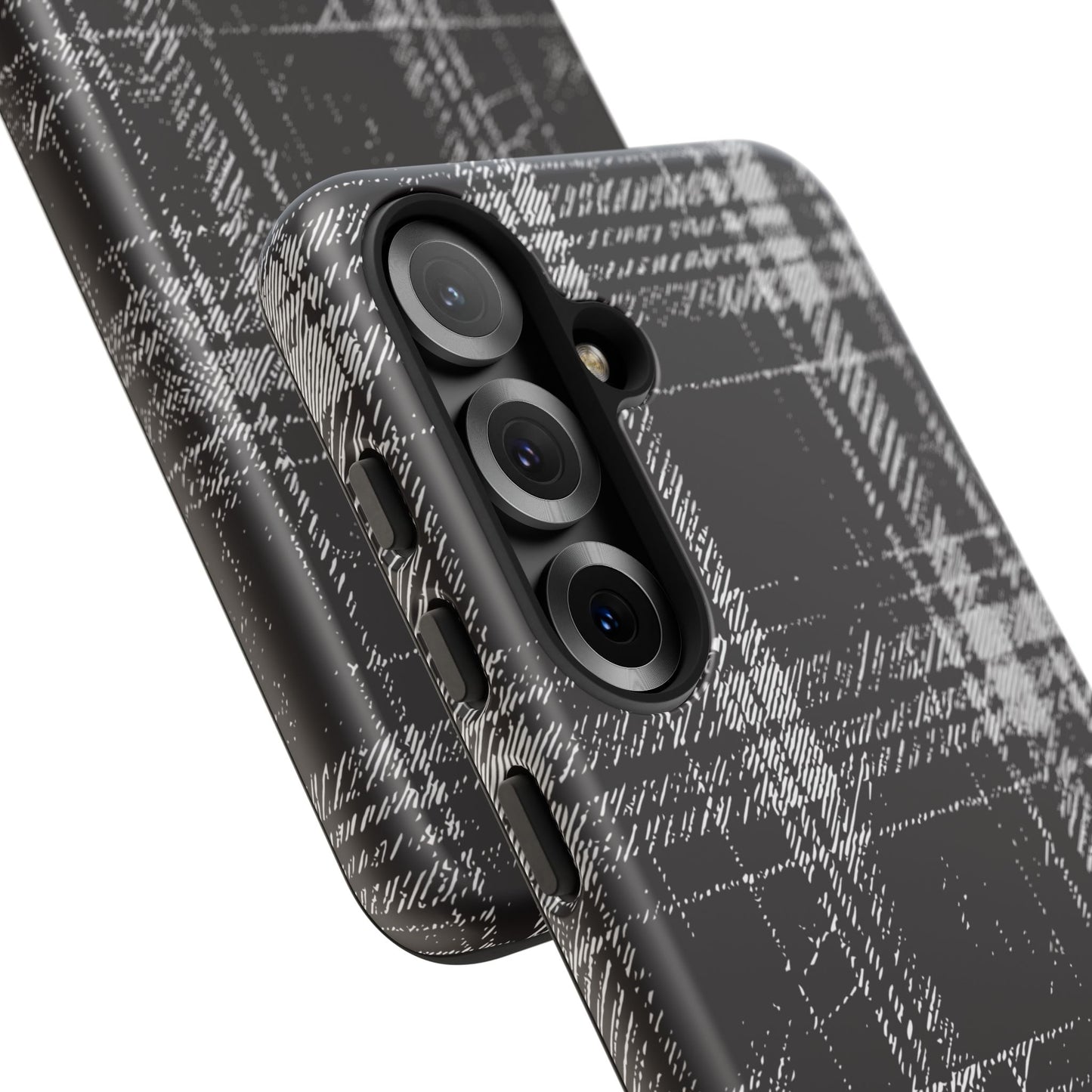 Smoky Grungy Plaid Phone Case for Samsung