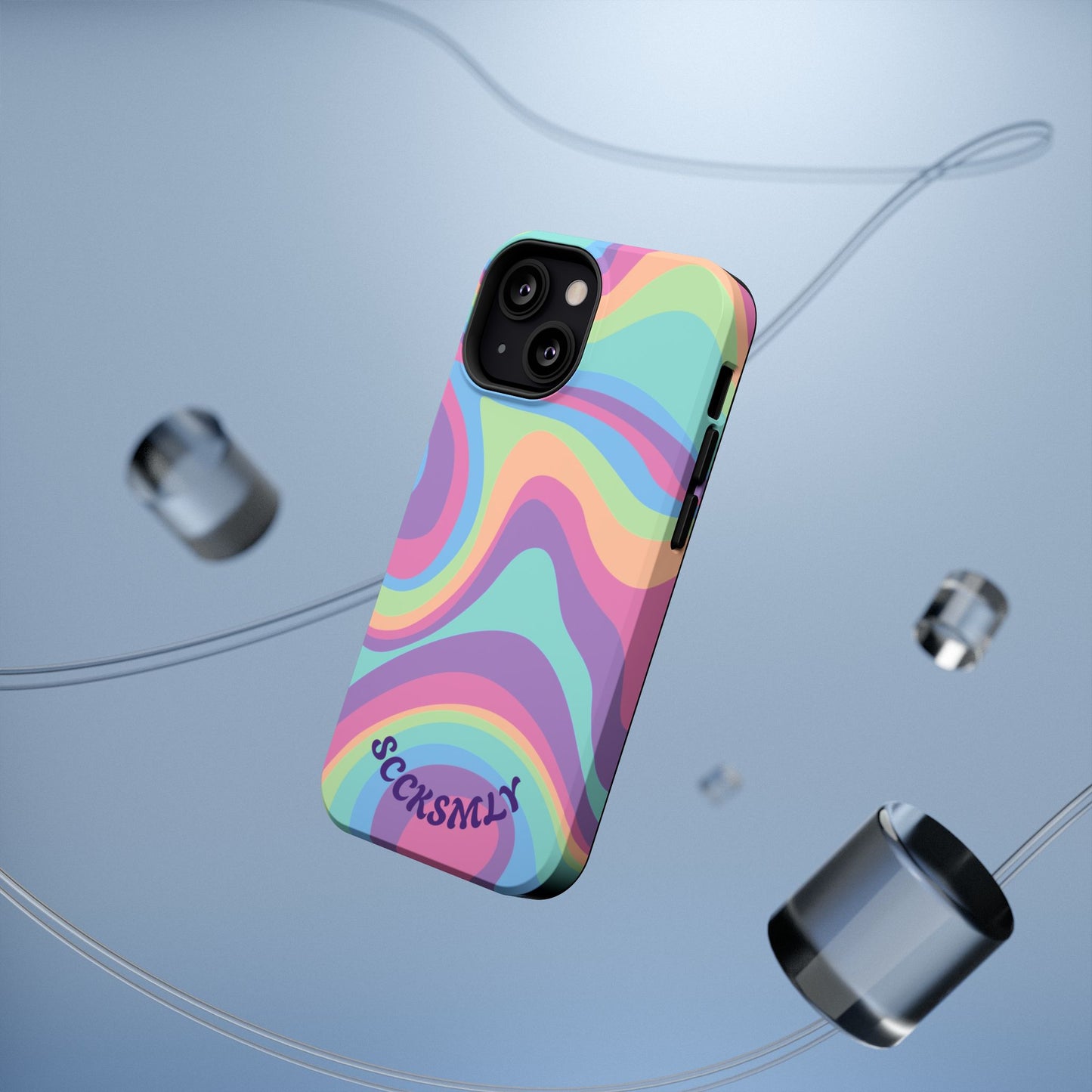 Pastel Swirl Phone Case for Apple
