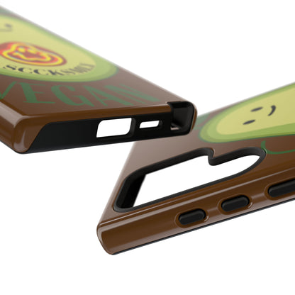 Playful Vegan Avocado Phone Case for Samsung