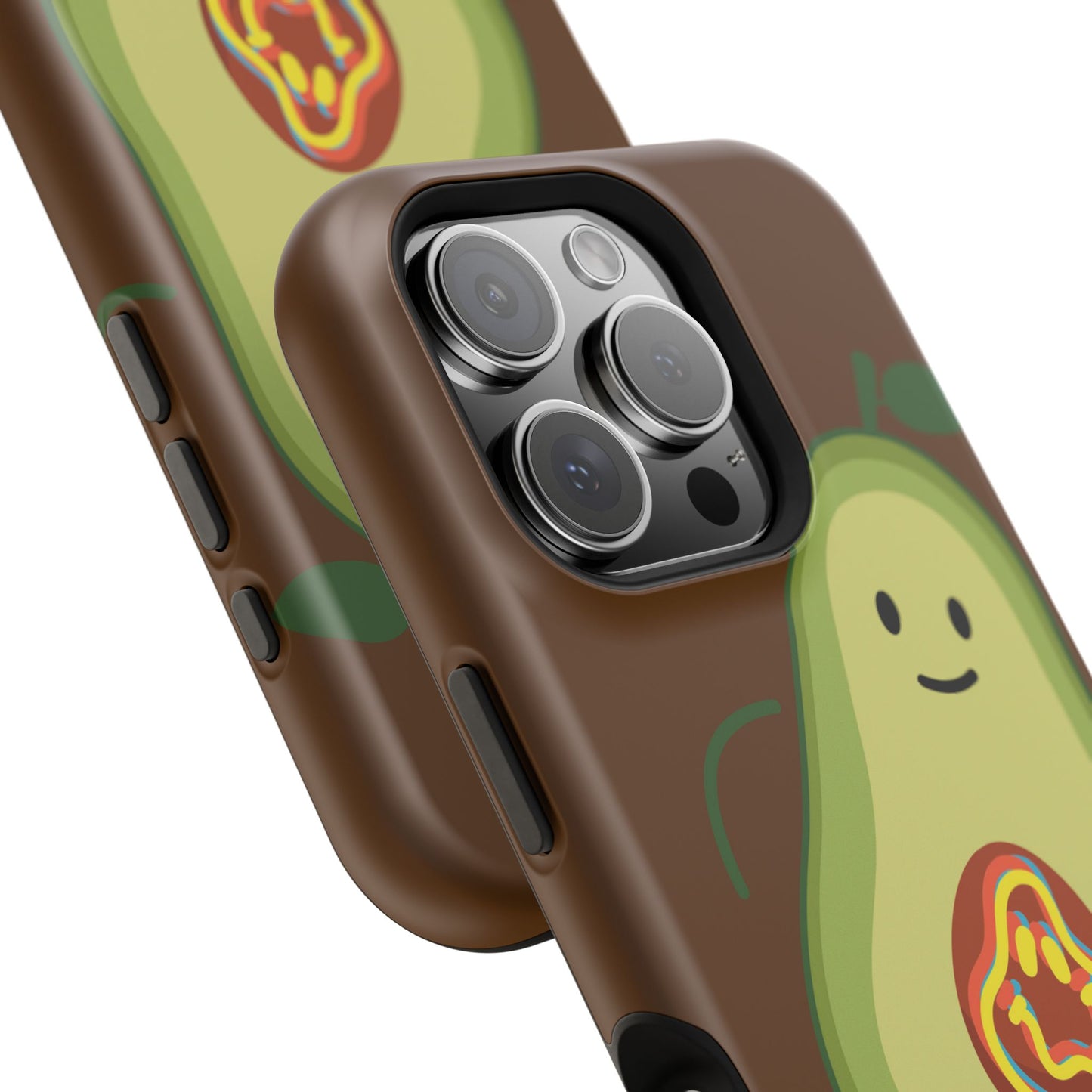 "IOS or Apple" Playful Vegan Avocado Phone Case - Tough, Durable Protection with a Fun Design