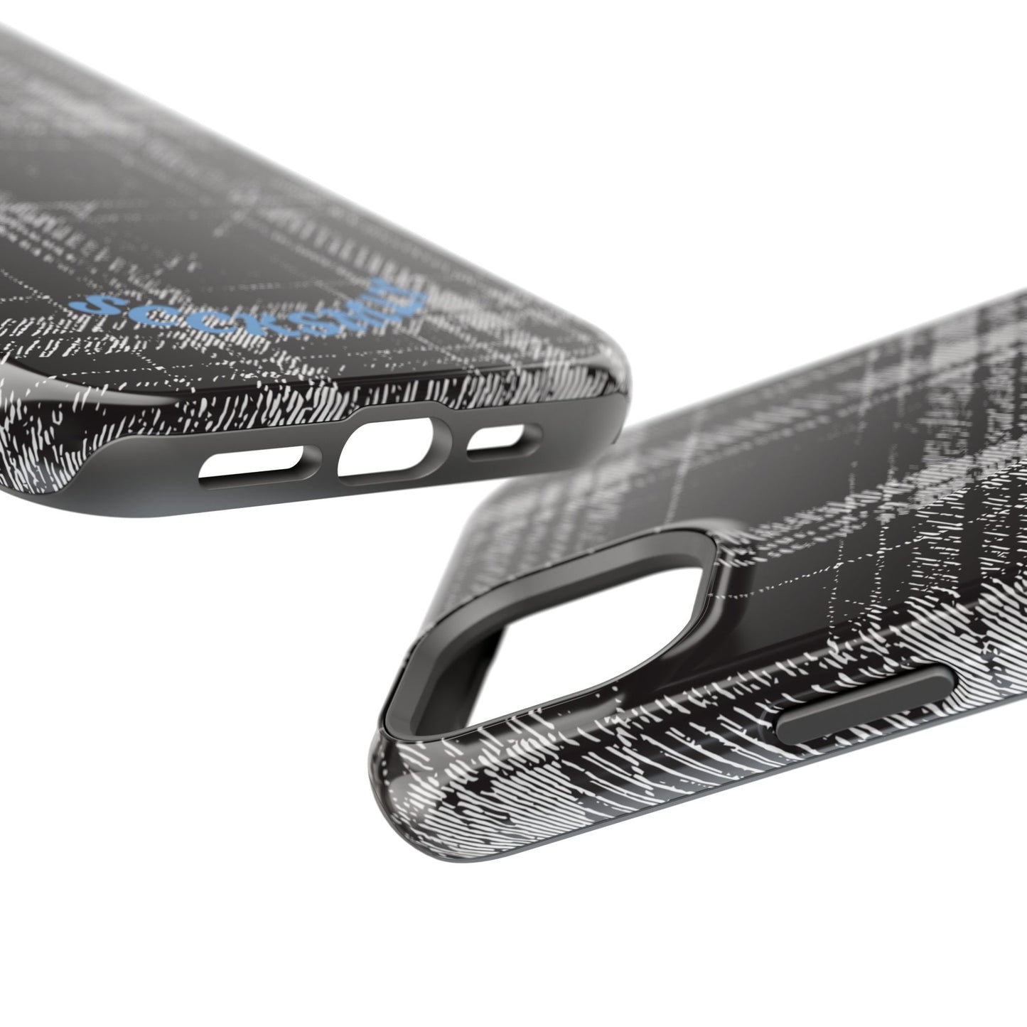 Smoky Grungy Plaid Phone Case for Apple