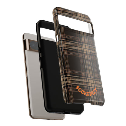 Brown Bread Plaid Tough Phone Case for Google Pixel