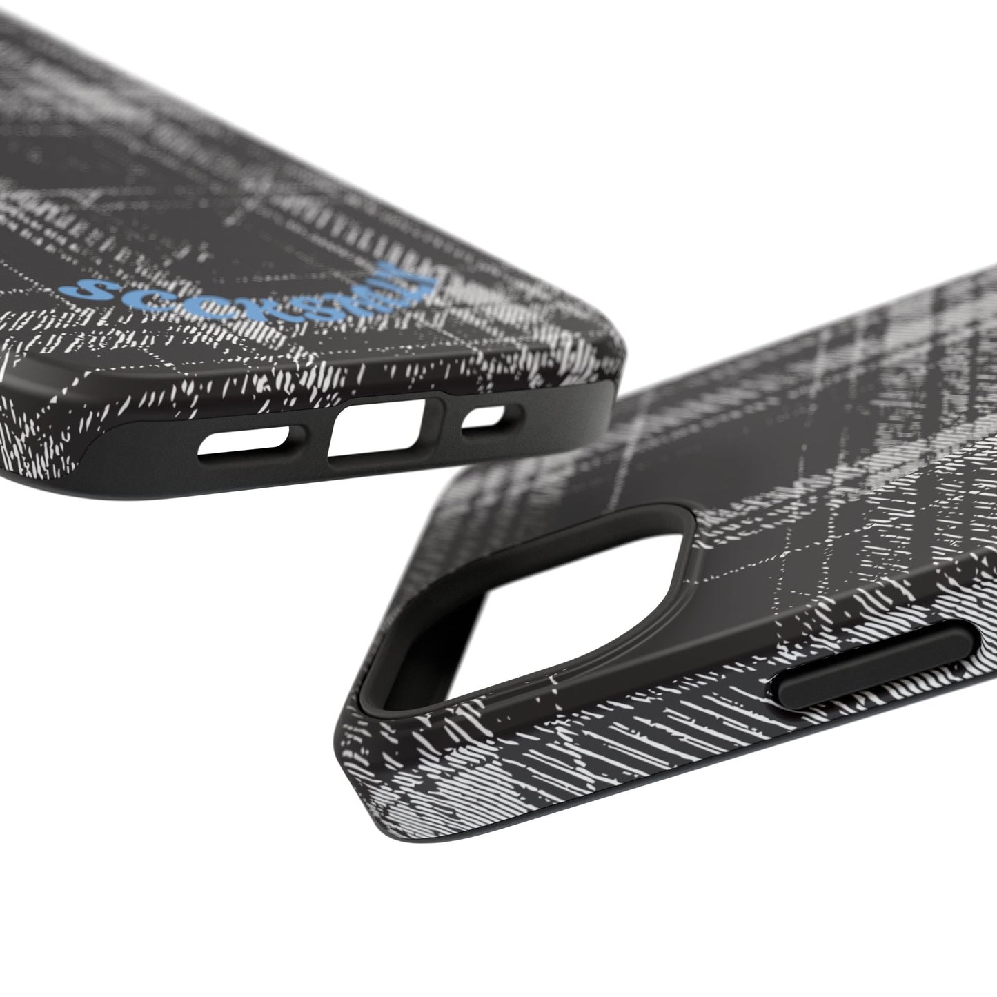 Smoky Grungy Plaid Phone Case for Apple