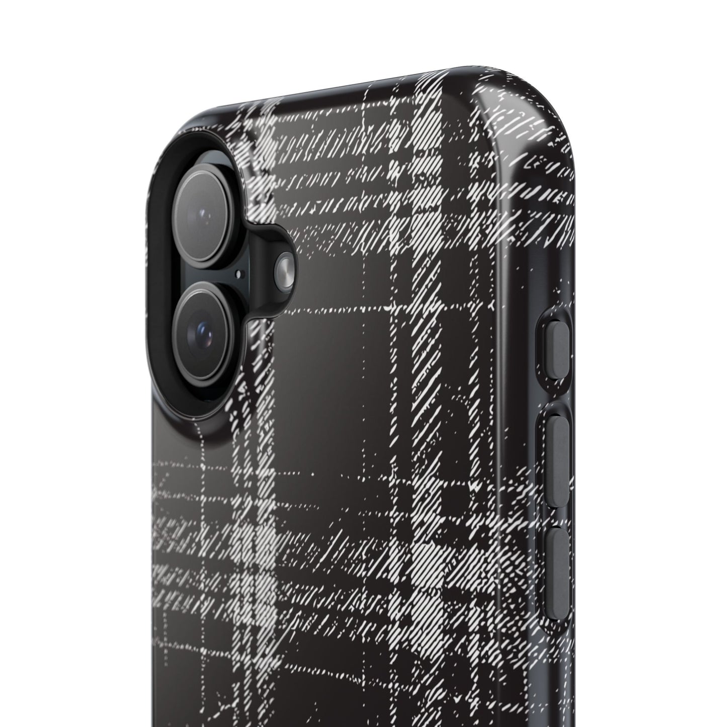 Smoky Grungy Plaid Phone Case for Apple