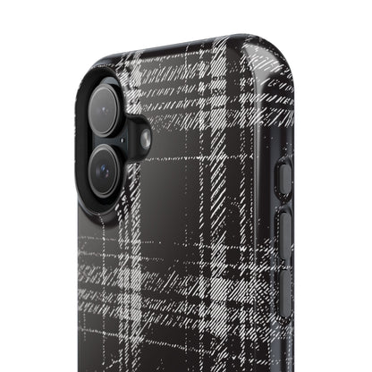 Smoky Grungy Plaid Phone Case for Apple