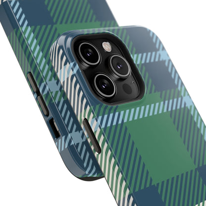 Earth and Sky Plaid Phone Case for Apple