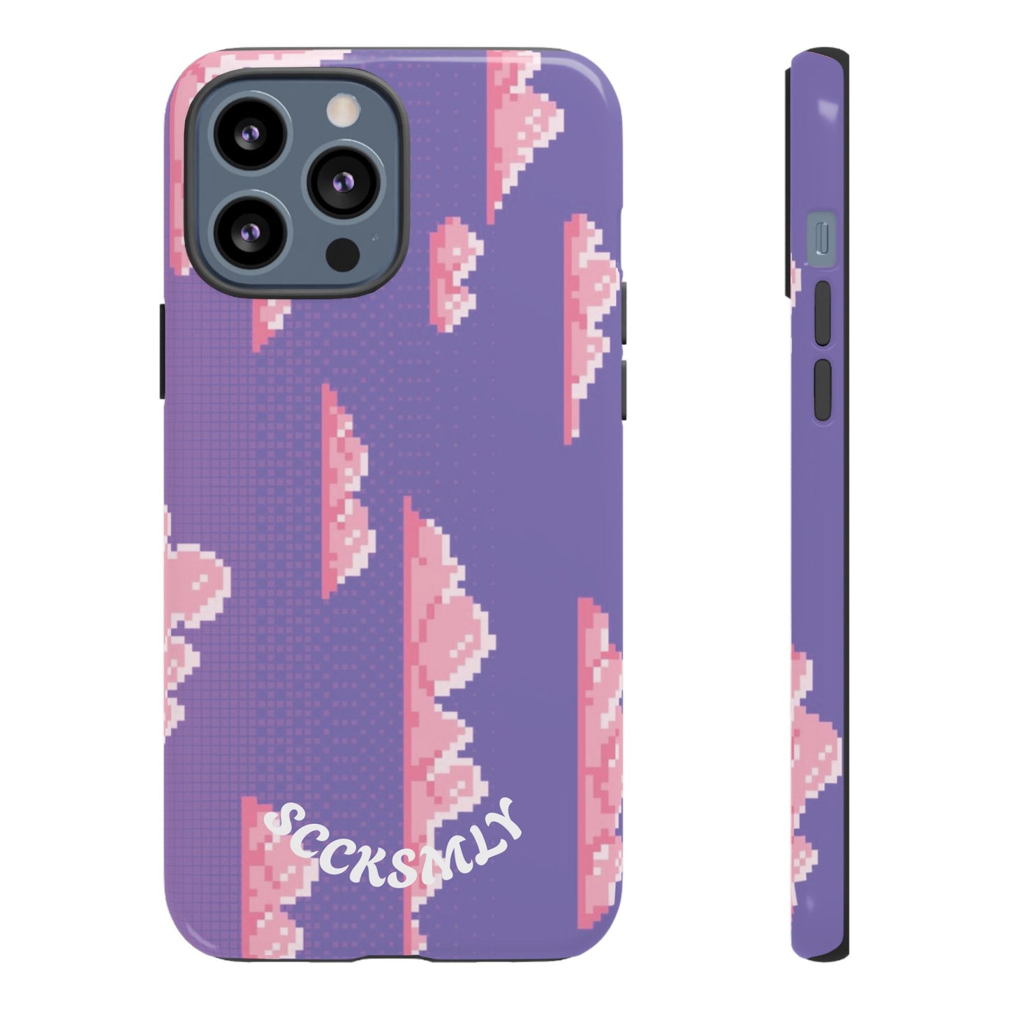 Purple Cotton Candy Sky Tough Phone Case for Apple