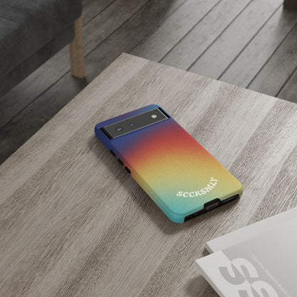 Faded Sunset Aura Tough Phone Case for Google Pixel