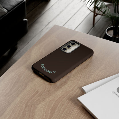 SOLID Espresso Mint Tough Phone Case for Samsung