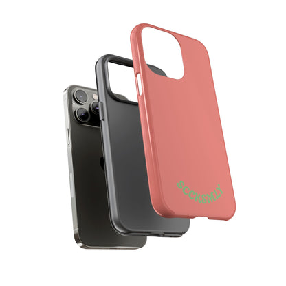 SOLID Guava Melon Wave Tough Phone Case for Apple