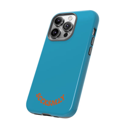 SOLID Blue Spook Tough Case for Apple