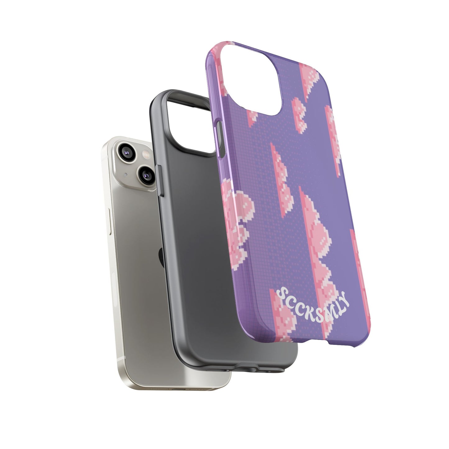 Purple Cotton Candy Sky Tough Phone Case for Apple