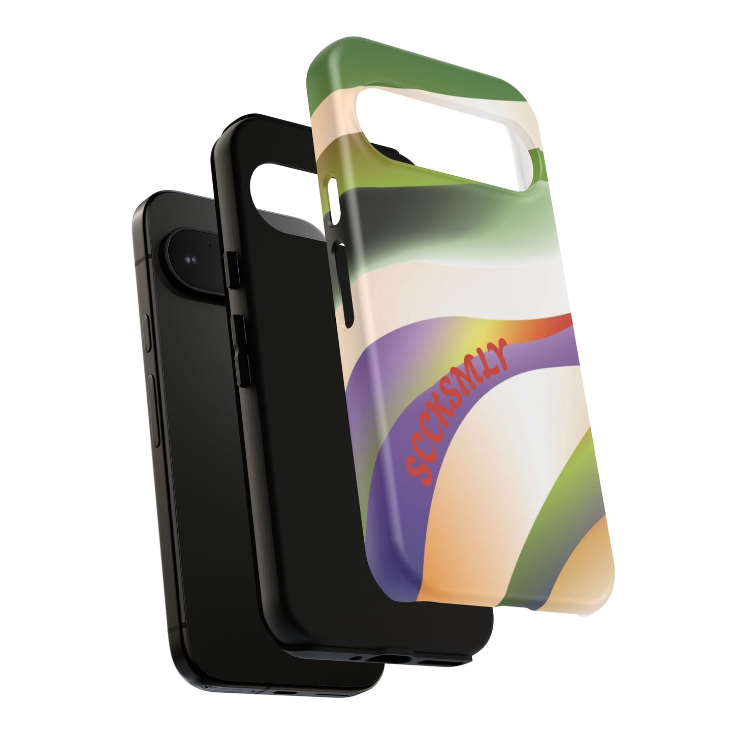 Green Waves Phone Case for Google Pixel