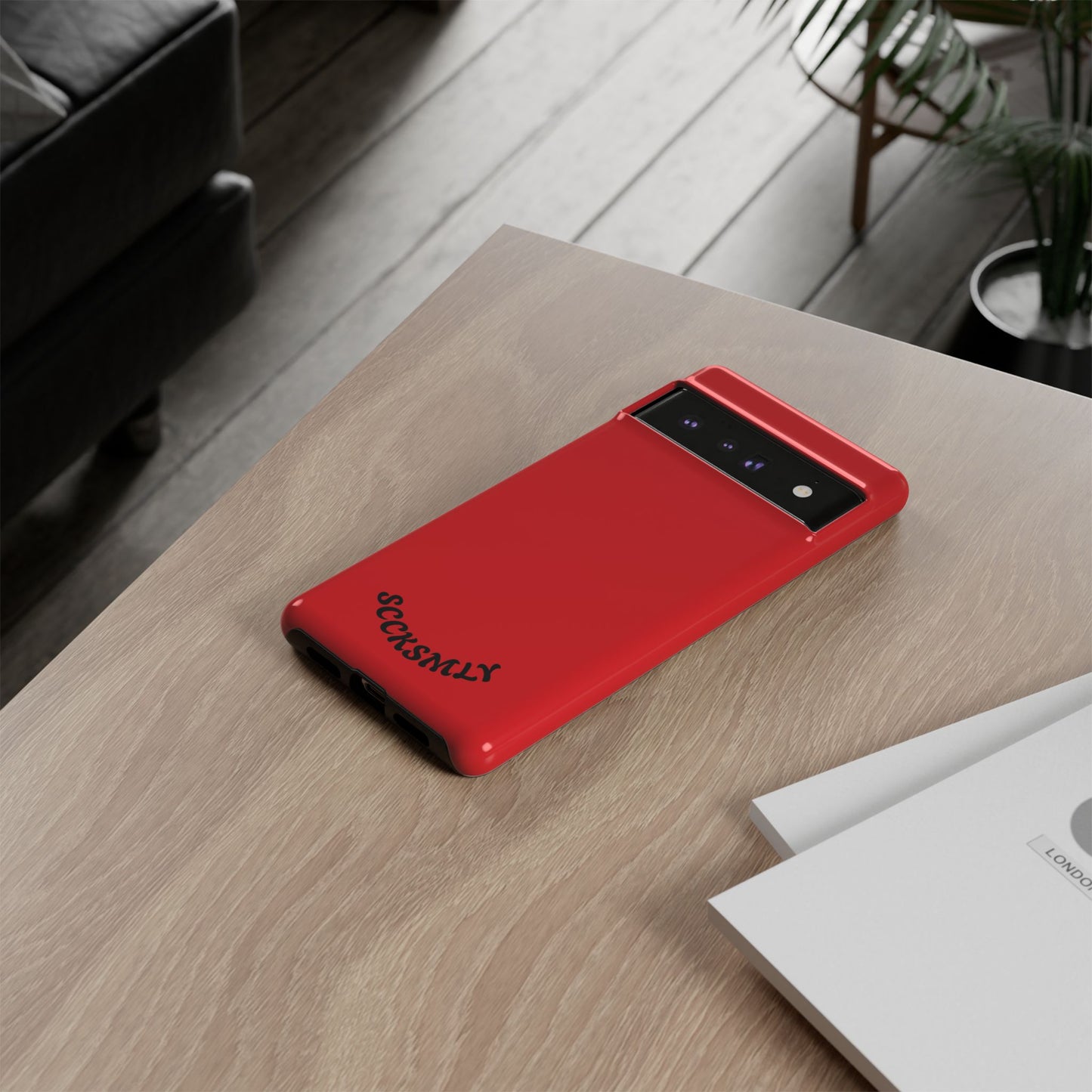 SOLID Screaming Red Tough Casee for Google Pixel