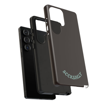 SOLID Espresso Mint Tough Phone Case for Samsung