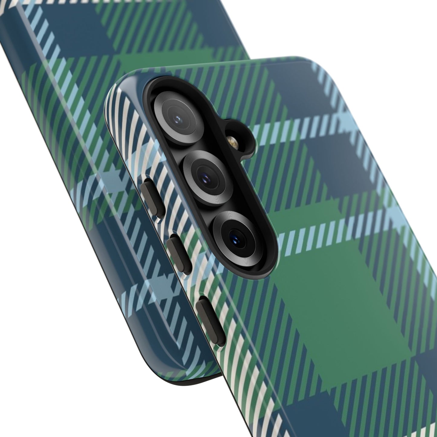 Earth and Sky Plaid Tough Phone Case for Samsung