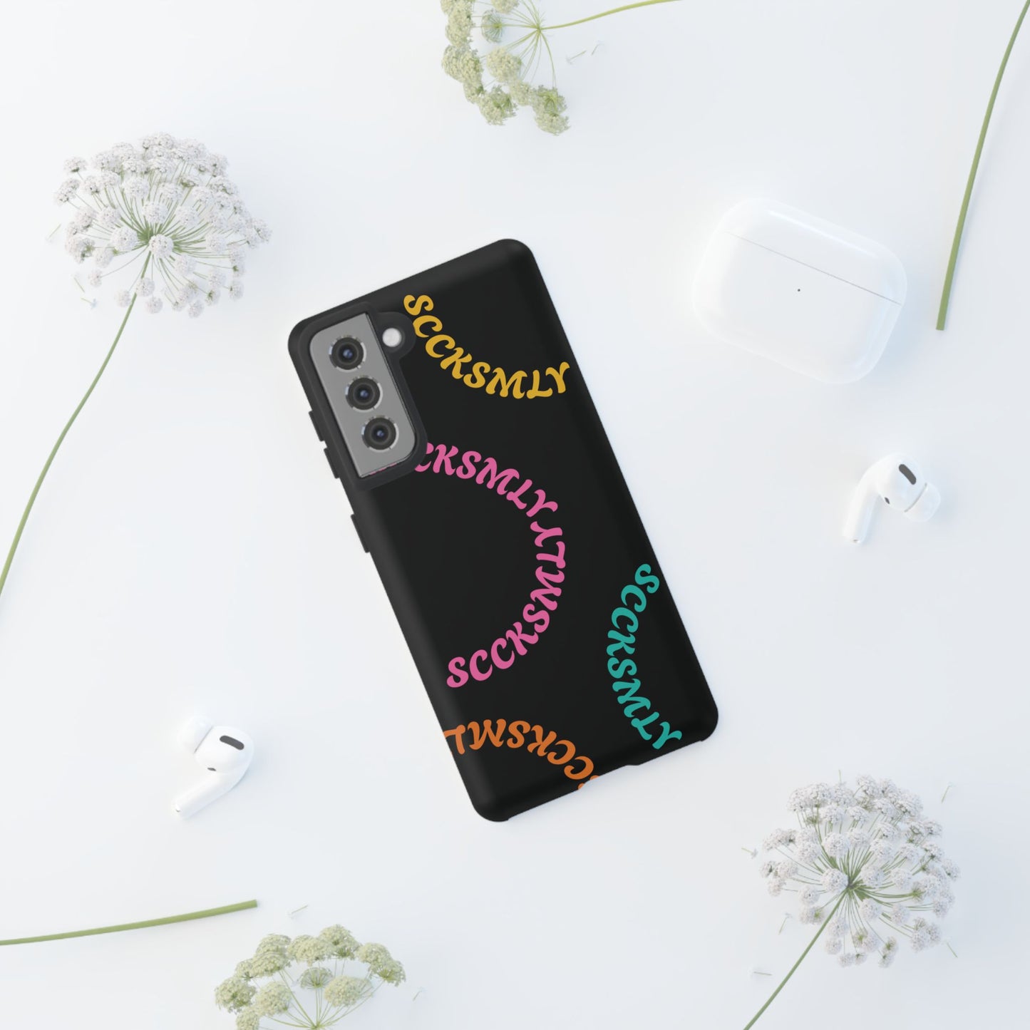 Y2K Wavy Script Tough Case for Samsung