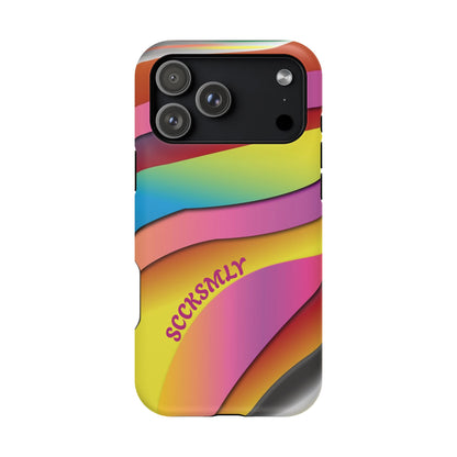 Modern Retro Rainbow Phone Case for Apple