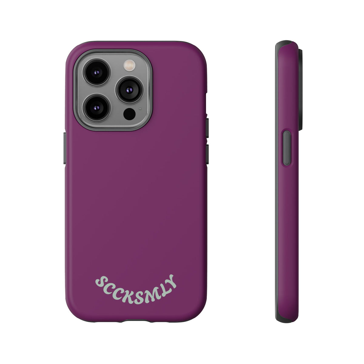 SOLID Amethyst Matte Tough Phone Case for Apple