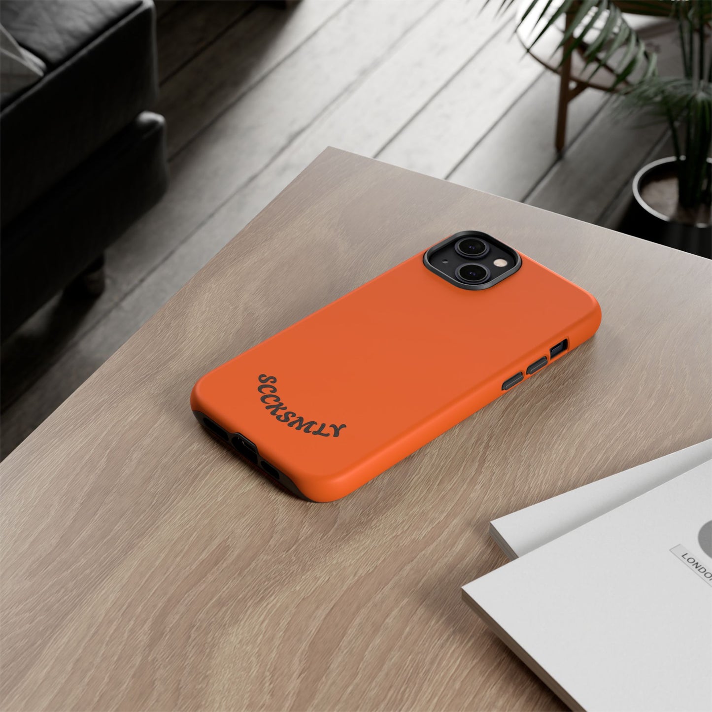 SOLID Tangerine Tough Case for Apple