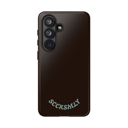 SOLID Espresso Mint Tough Phone Case for Samsung
