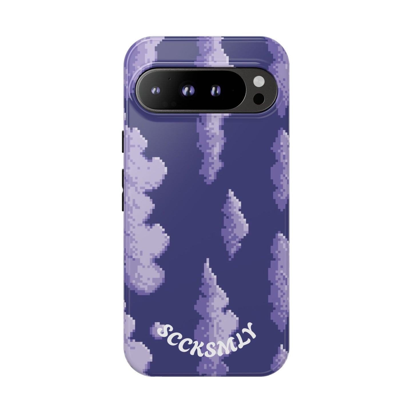 Lilac Pixel Cloud Tough Phone Case for Google Pixel